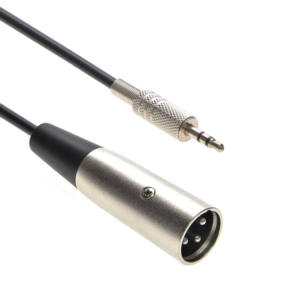 XLR Male to 3.5mm Stereo TRS (Balanced Audio) Male Cable XLR Male to 3.5mm Stereo TRS (Balanced Audio) Male Cable